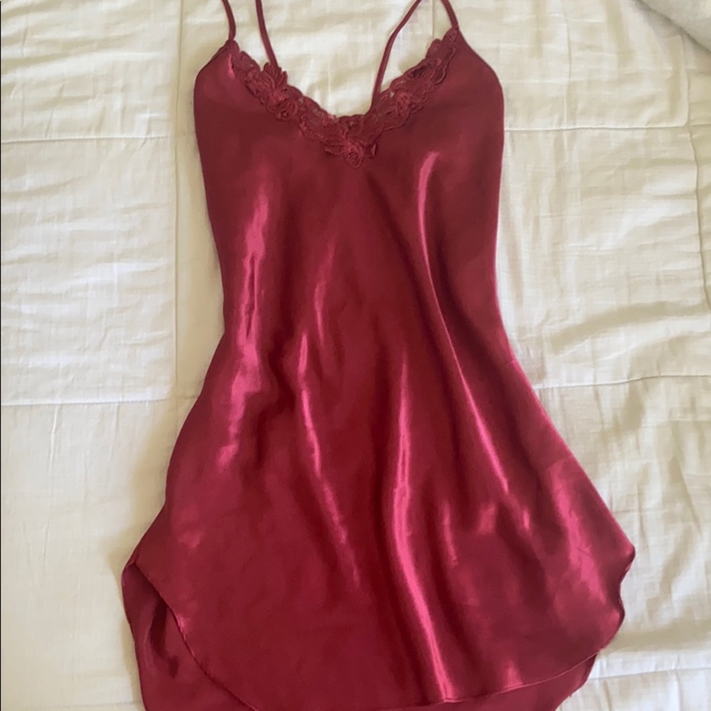 Maroon “Silk” Dress✨